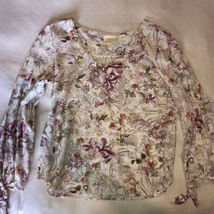 Maeve by Anthropologie LS Floral Top